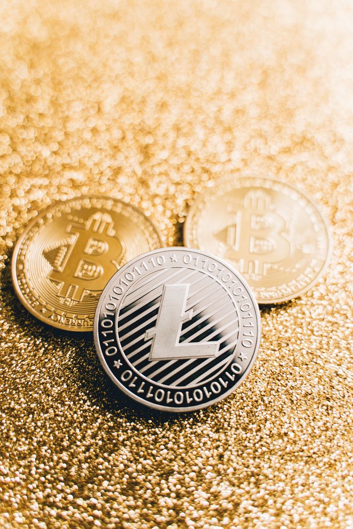 Terra Station: A Complete Guide to the Terra Blockchain Wallet Close-up of Bitcoin and Litecoin coins on a shiny gold surface, symbolizing digital currency and investment.